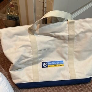 Cream Travel Tote Bag